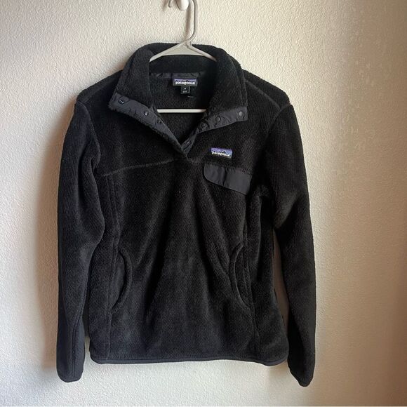 Patagonia Tops - Patagonia Re-Tool Fleece Pullover Black